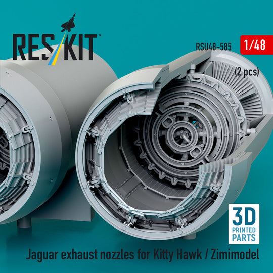 Jaguar exhaust nozzles for Kitty Hawk / Zimimodel (3D Printed)