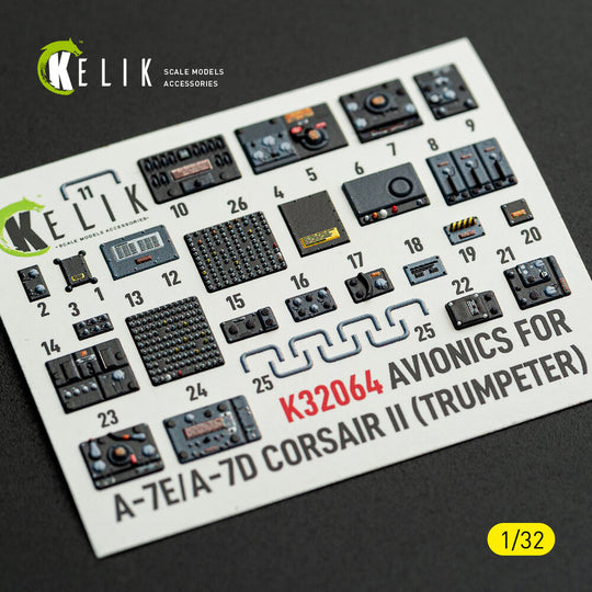 Avionics for A-7E/D CORSAIR II - exterior 3D decals for Trumpeter kit