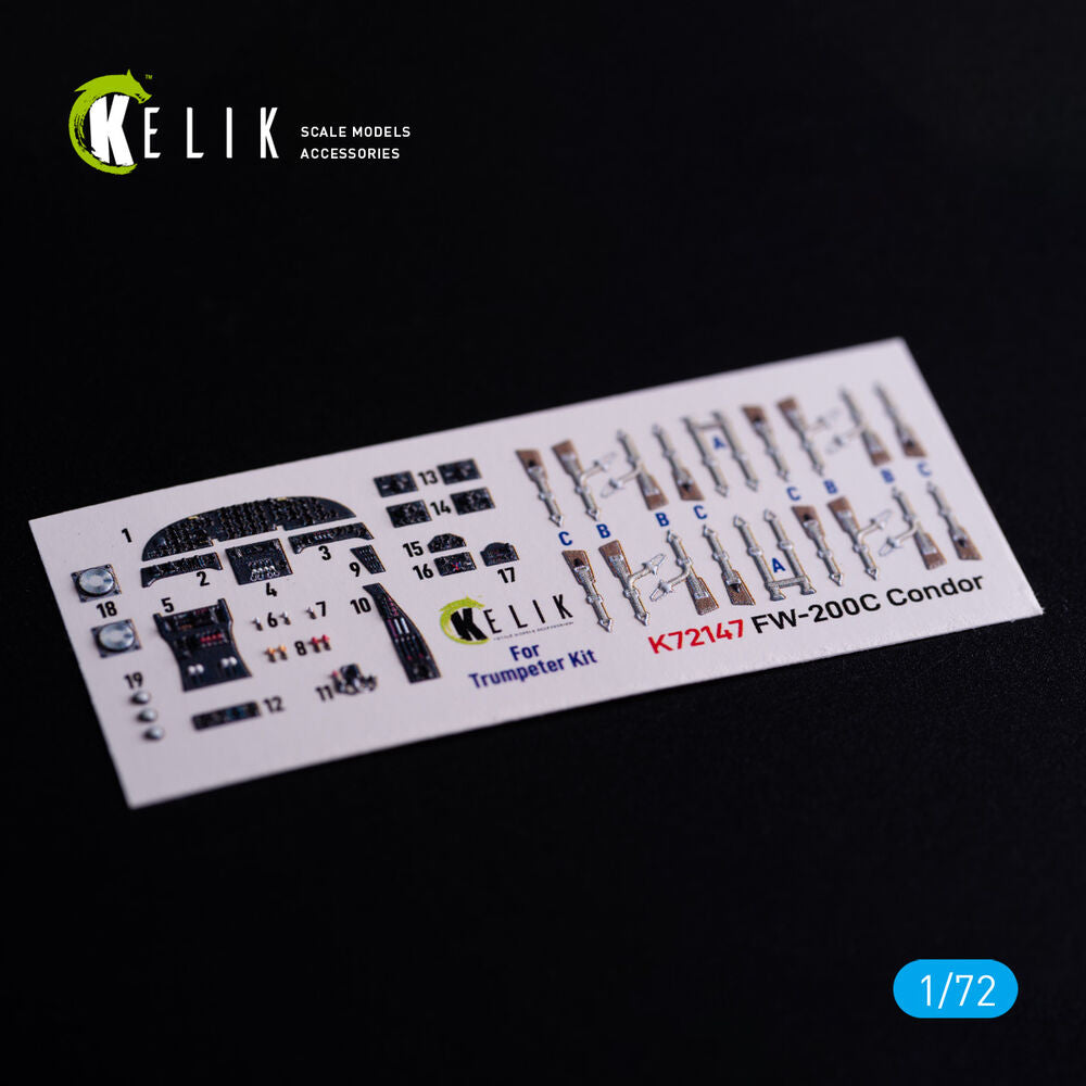 FW-200C Condor - interior 3D decals for Trumpeter kit