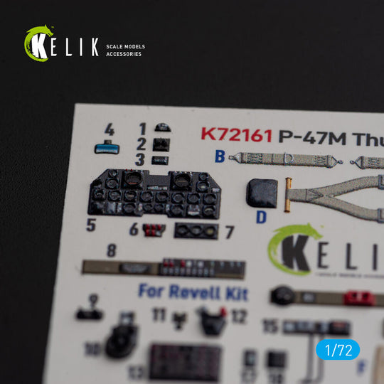P-47M Thunderbolt- interior 3D decals for Revell kit