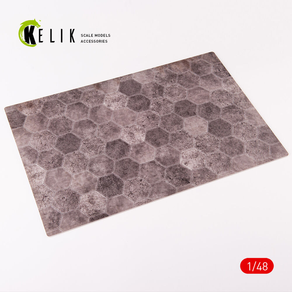 Soviet hexagonal plates 1930-1960 (Runways up to 1000 m, Taxiways, parkings - 1) - Acrylic 3 mm (410 x 270 mm) (410 g)