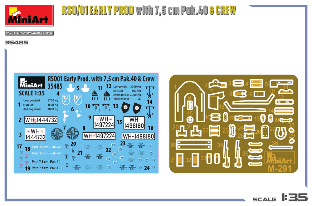 RSO/01 Early Prod. with 7,5 cm Pak.40 & Crew