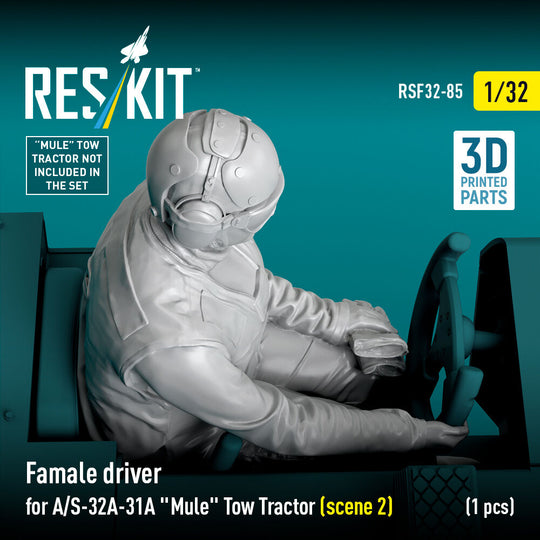 Female driver for A/S-32A-31A Mule Tow Tractor (scene 2) (1 pcs) (3D Printed)