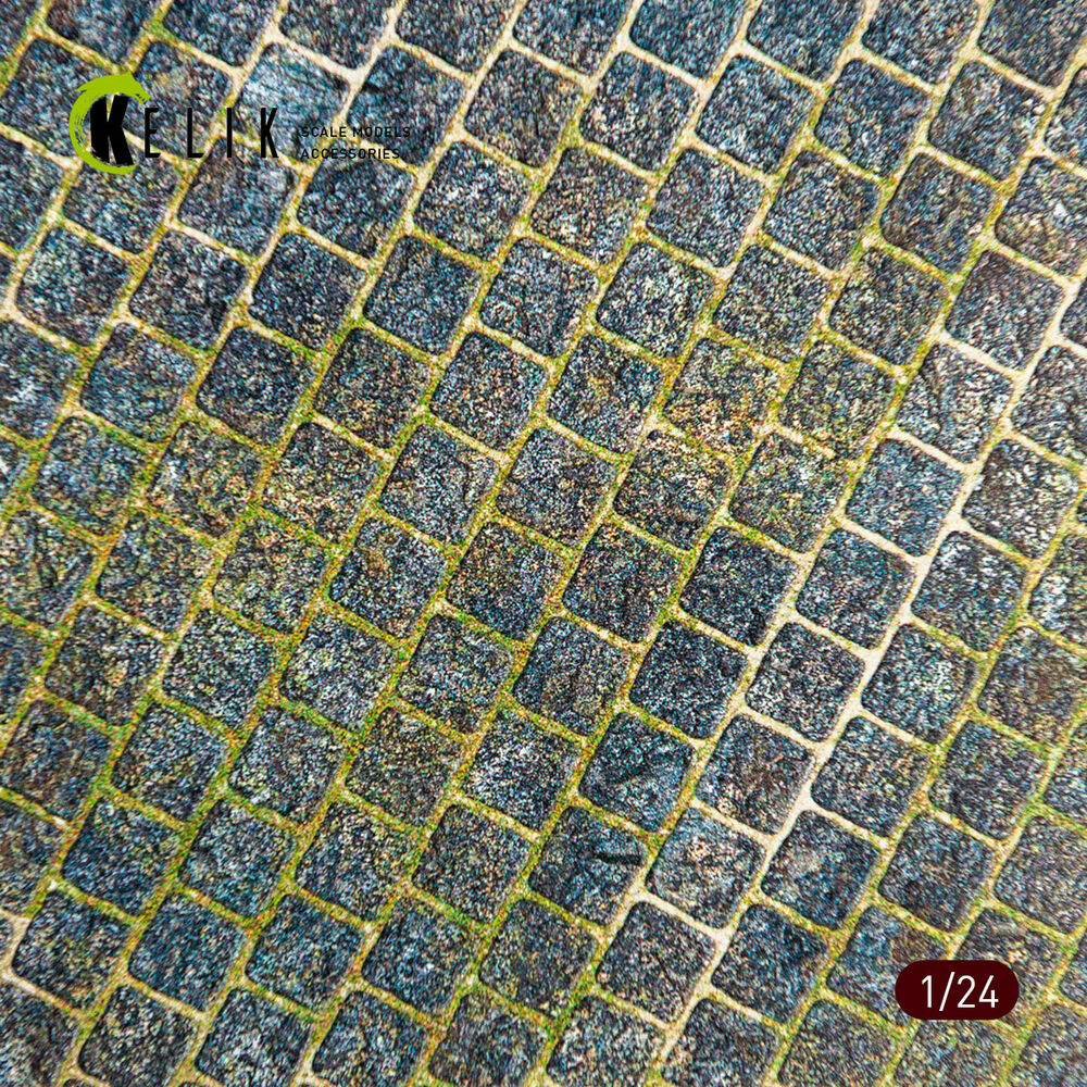 Cobblestone road 1910s-1930s Base - Acrylic 3 mm (280 x 180 mm) (170 g)