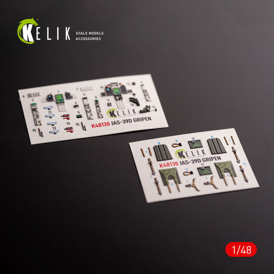 Jas-39 D - interior 3D decals for Italeri kit
