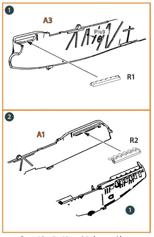 Polikarpov R-5 resin exhausts for AMG kits