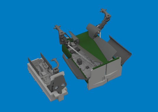Jaguar wheel bays & undercarriage legs PRINT for Airfix