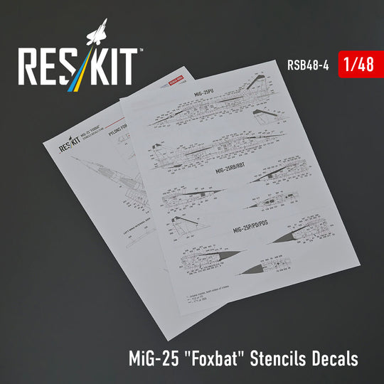 MiG-25 Foxbat Stencils Decals