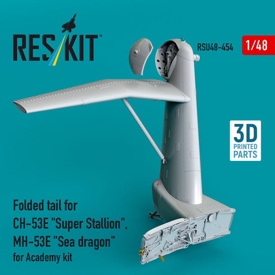 Folded tail for CH-53E Super Stallion, MH-53E Sea dragon for Academy kit (3D printed)