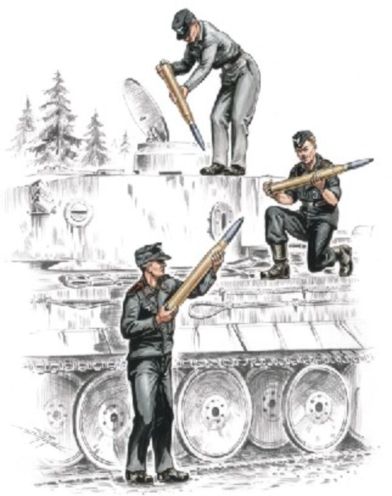 Deutsche Panzerbesatzung für Tiger I