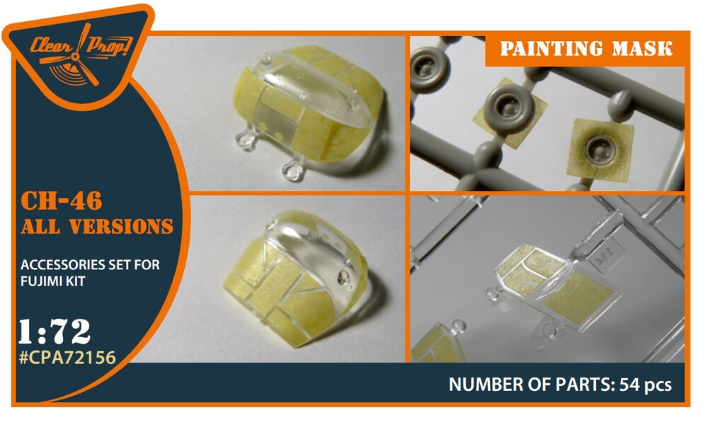 CH-46 painting mask for Fujimi kits
