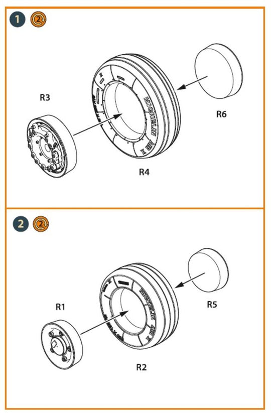 Mirage-2000 wheel set