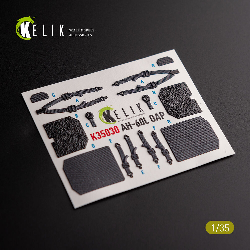 AH-60L DAP interior 3D decals for Academy kit