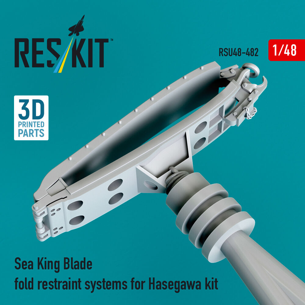 Sea King blade fold restraint systems for Hasegawa kit (3D Printed)