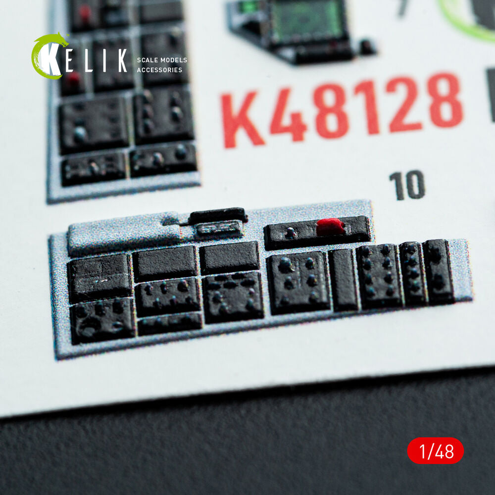 F-16F Block 60 - interior 3D decals for Hasegawa kit