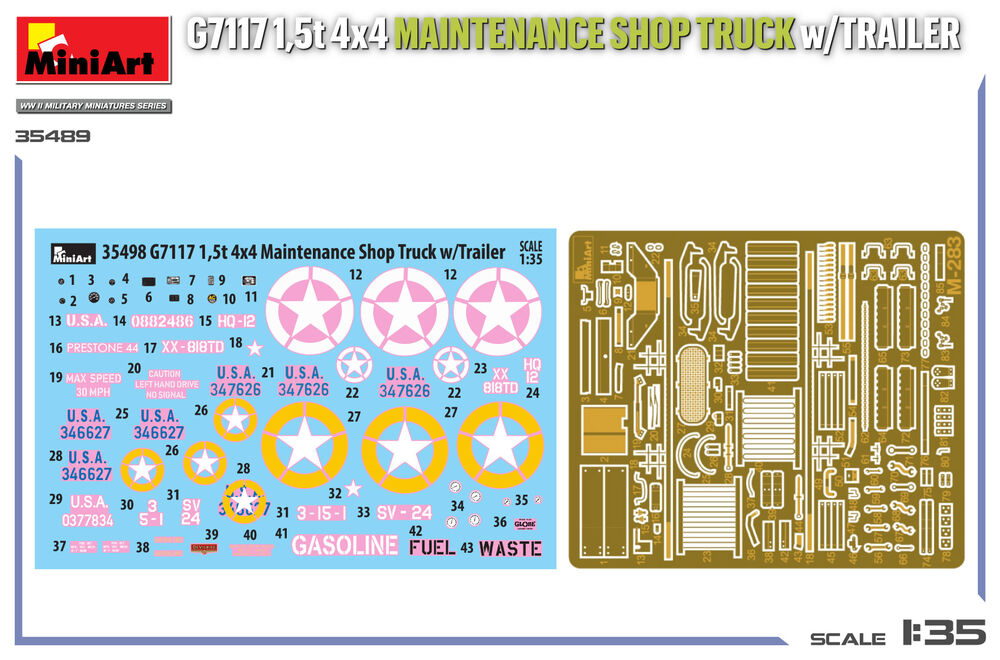 G7117 1,5t 4x4 Maintenance Shop Truck w/Trailer
