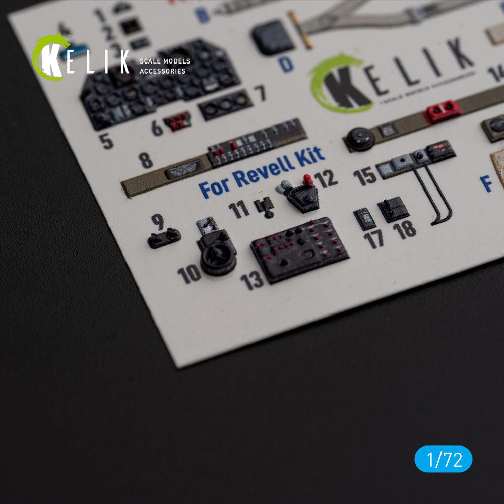 P-47M Thunderbolt- interior 3D decals for Revell kit