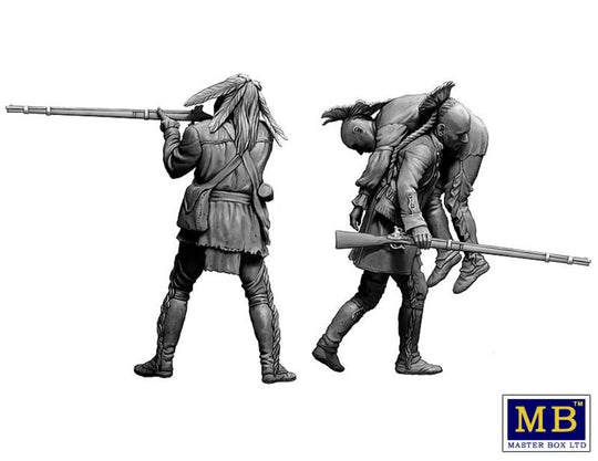 Wounded brother. Indian Wars series, XVIII century. Kit No. 2