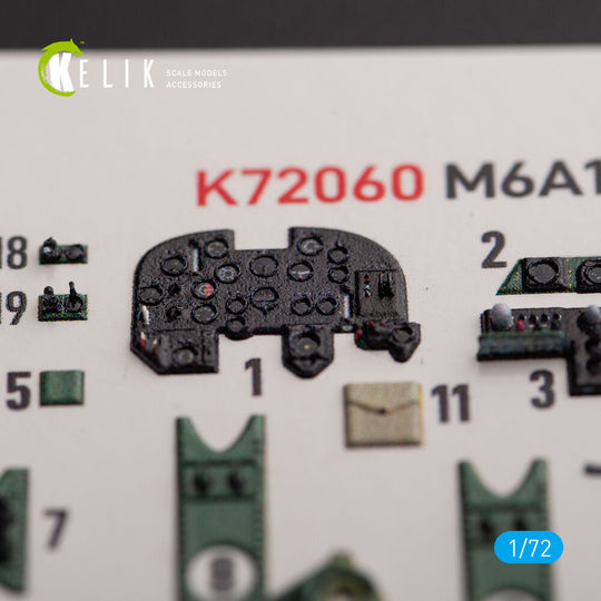 M6A1 Seiran/Nanzan interior 3D decals for Tamiya kit