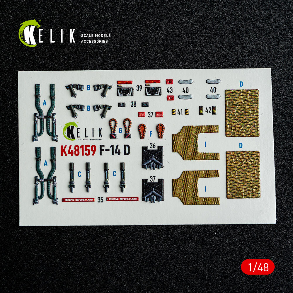 F-14D - interior 3D decals for GWH kit