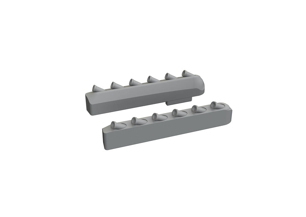 P-51 exhaust stacks w/ fairing PRINT  TAMIYA