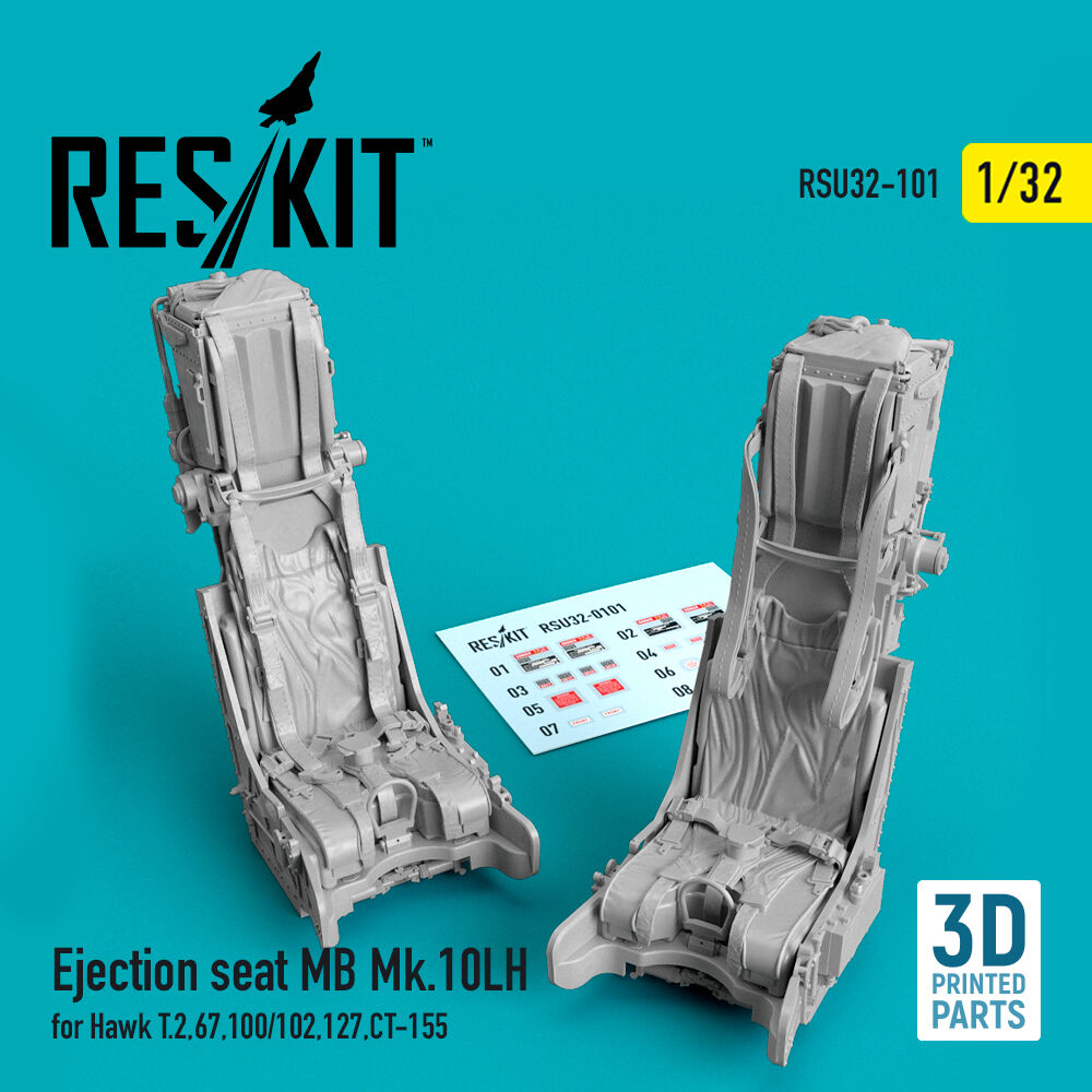 Ejection seat MB Mk.10LH for Hawk T.2,67,100/102,127,CT-155 (3D Printed)