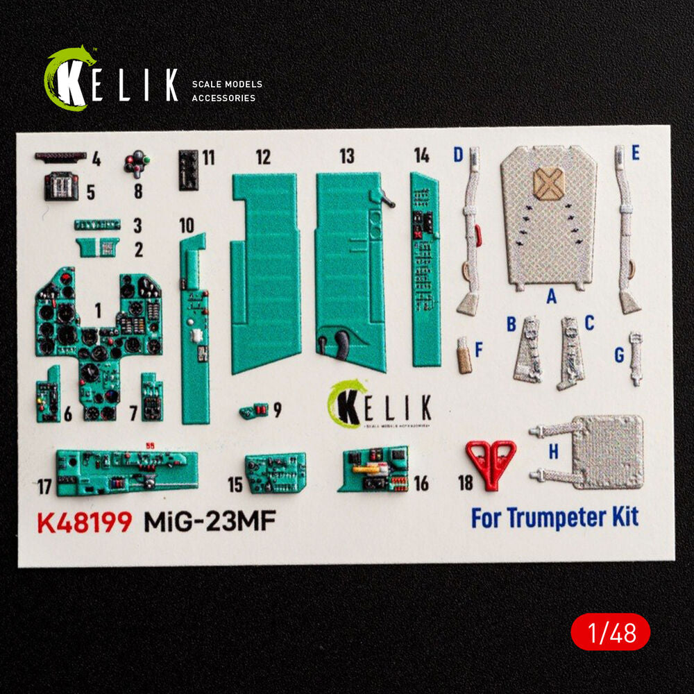 MiG-23MF - interior 3D decals for Trumpeter