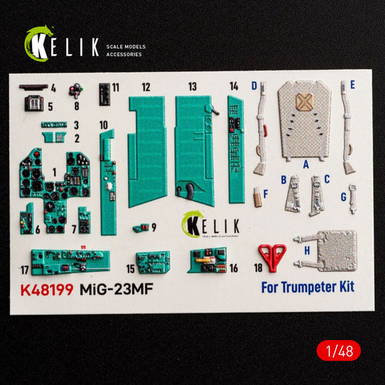 MiG-23MF - interior 3D decals for Trumpeter