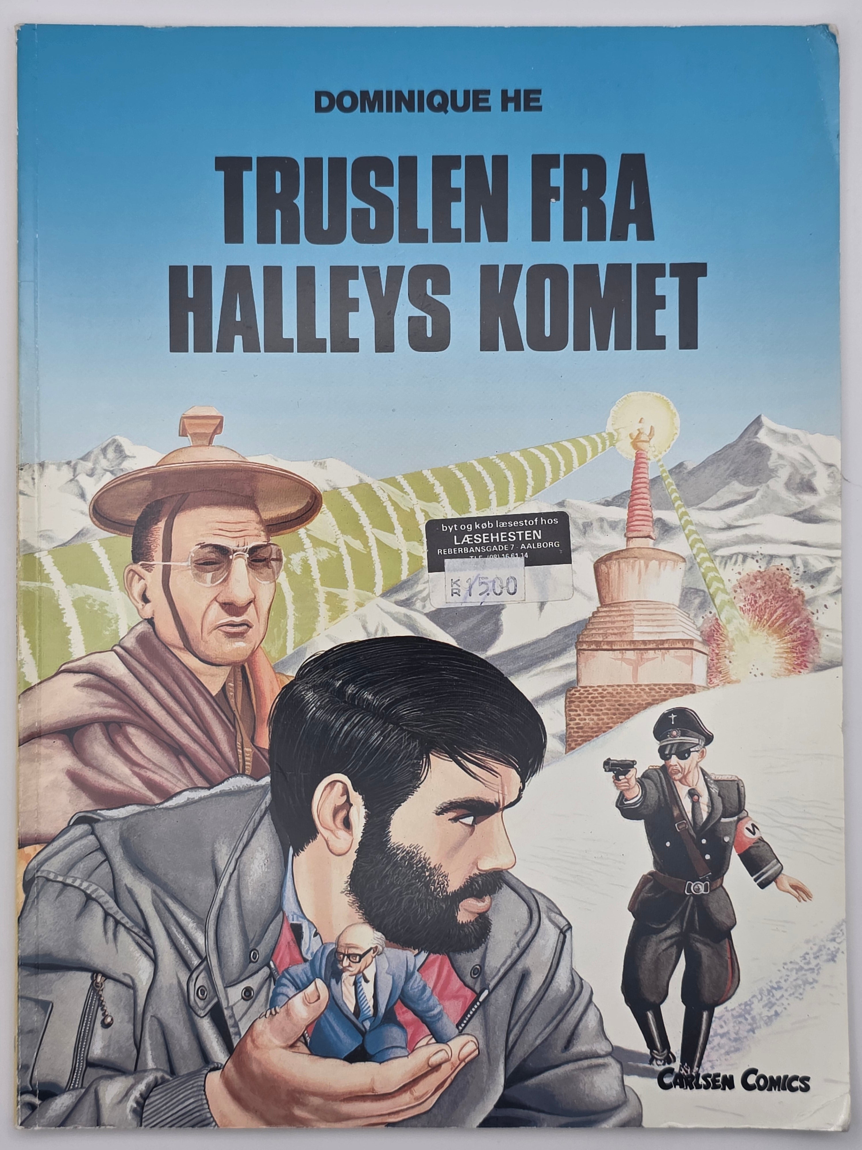 Truslen fra Halleys komet. 1986. Tegneseriealbum.