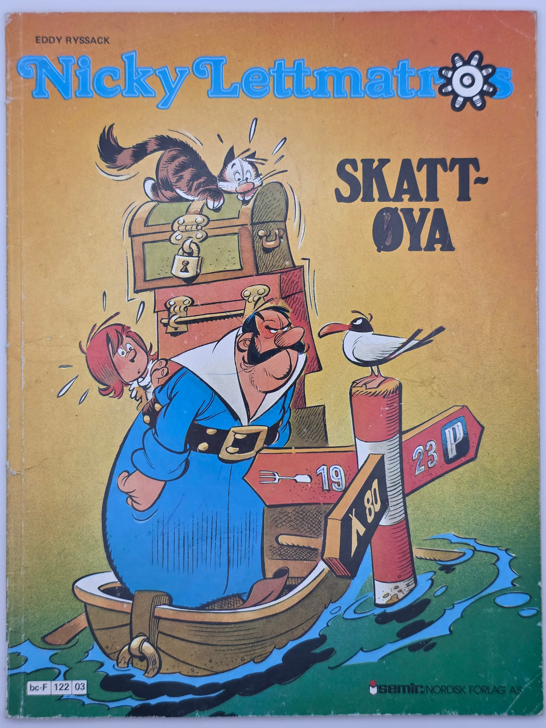 Nicky Lettmatros: Skattøya. 1971. Tegneseriealbum.