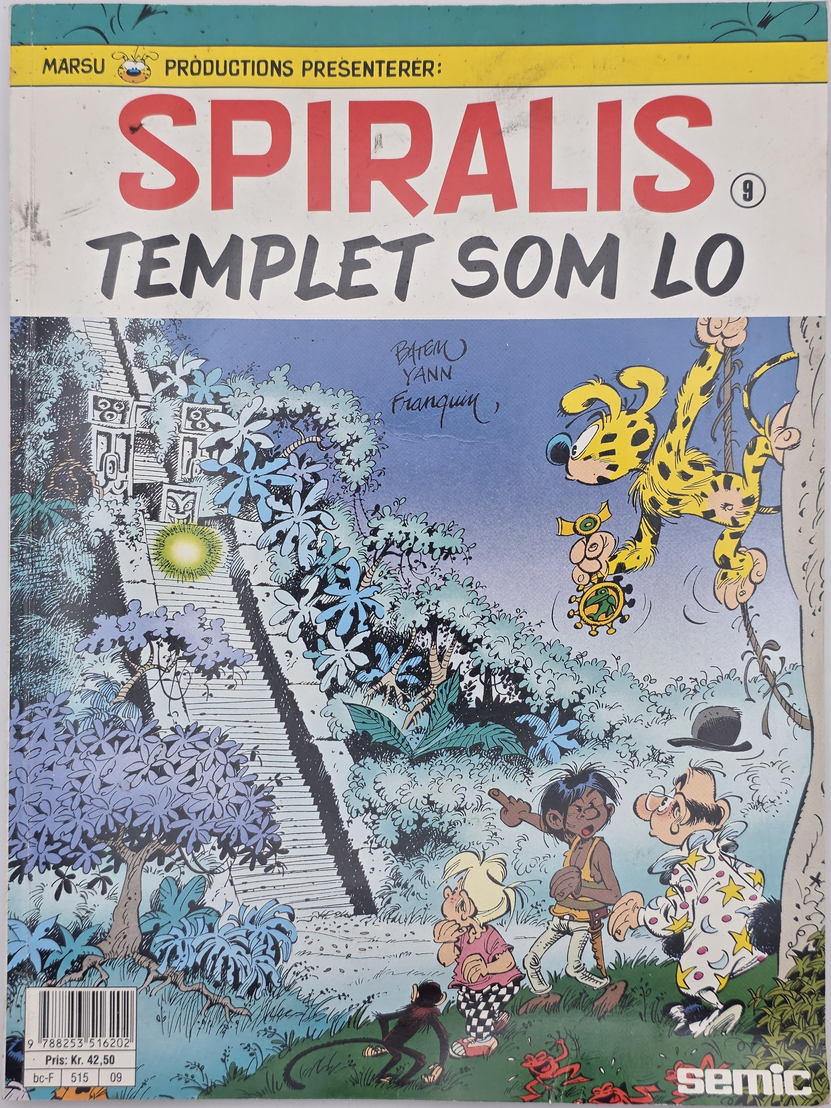 Spiralis: Templet som lo (Nr. 9). Tegneseriealbum.