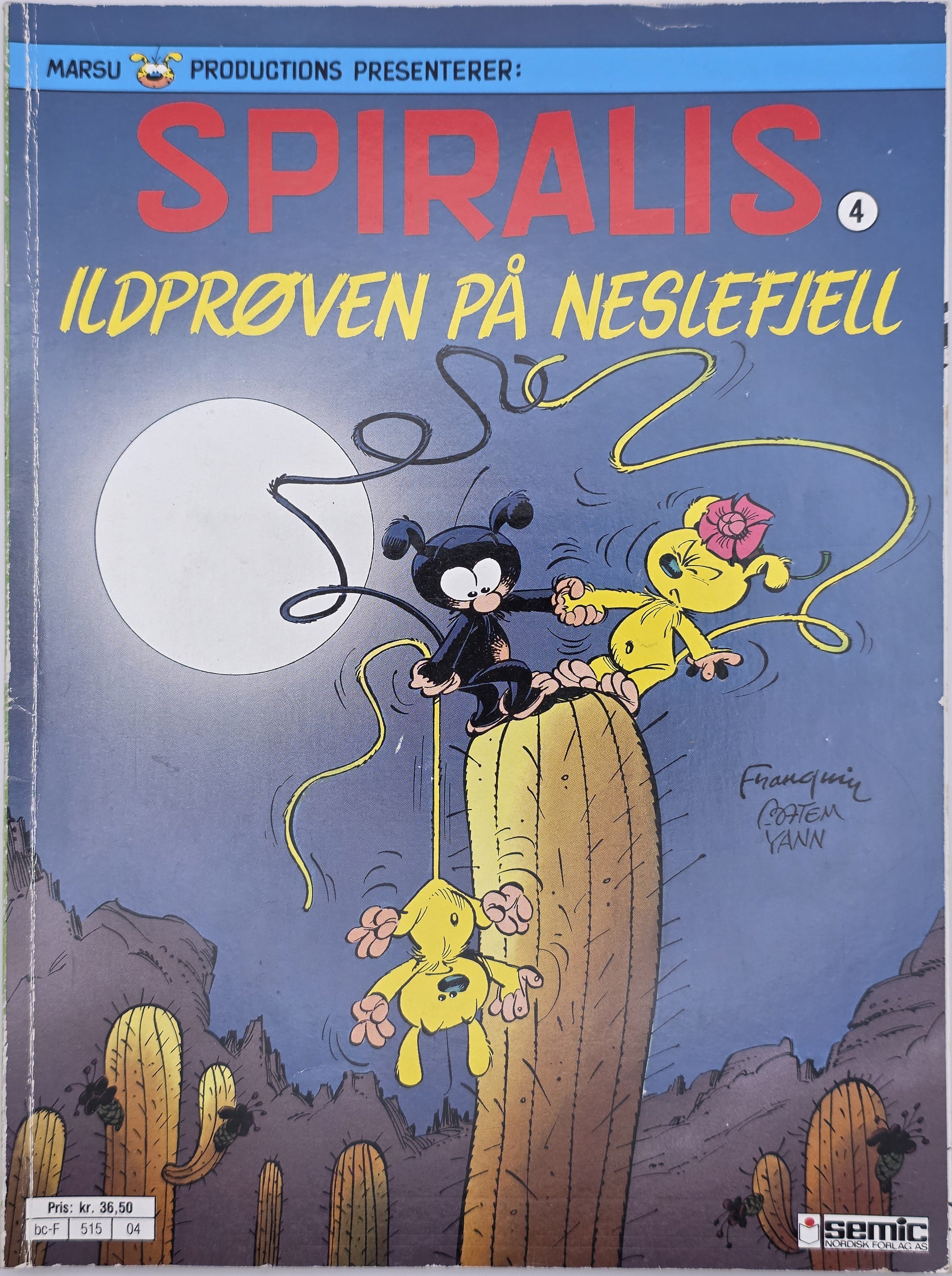Spiralis: Ildprøven på Neslefjell (Nr. 4). Tegneseriealbum.