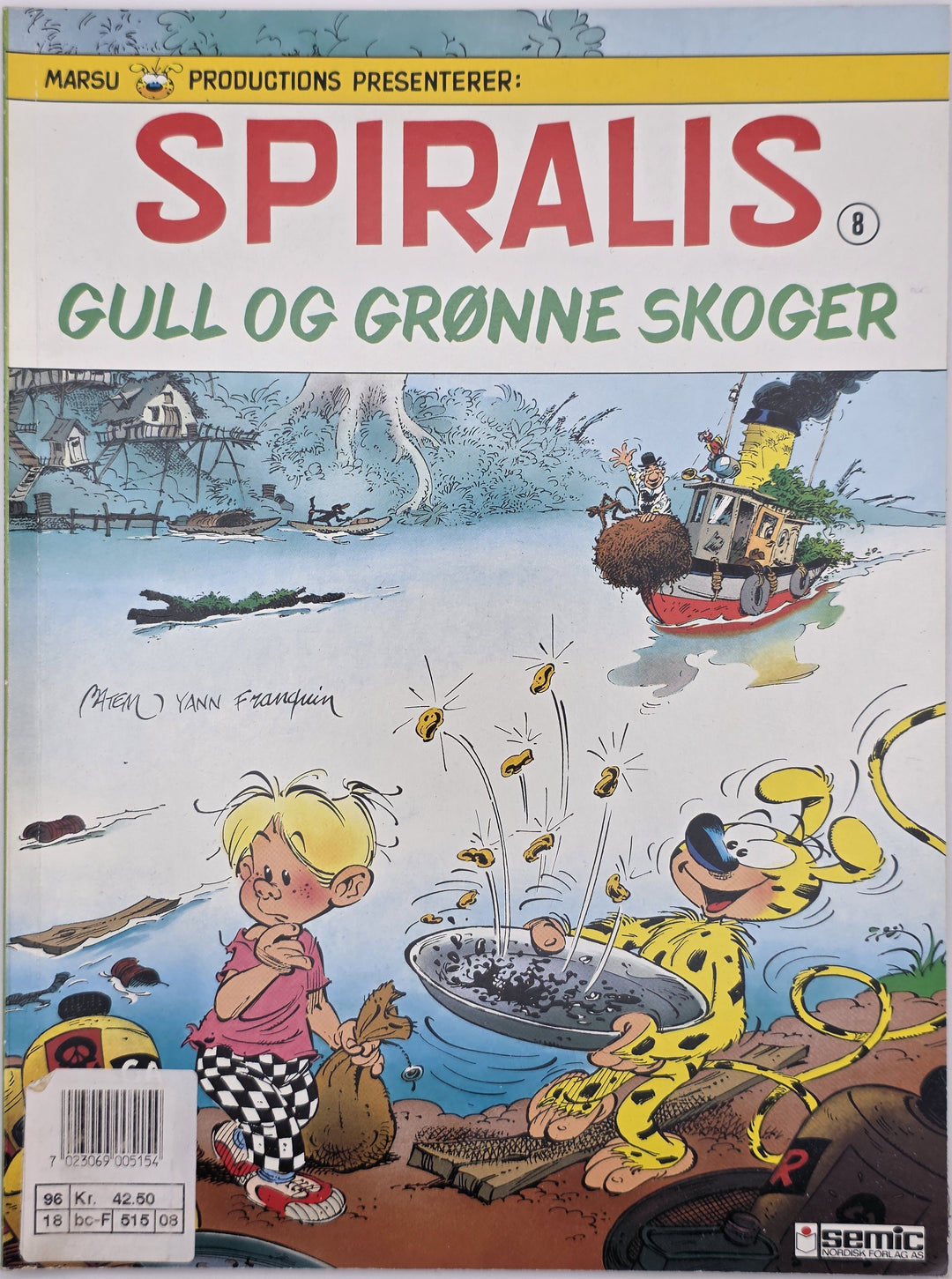 Spiralis 8: Gull og grønne skoger. 1990. Tegneseriealbum.