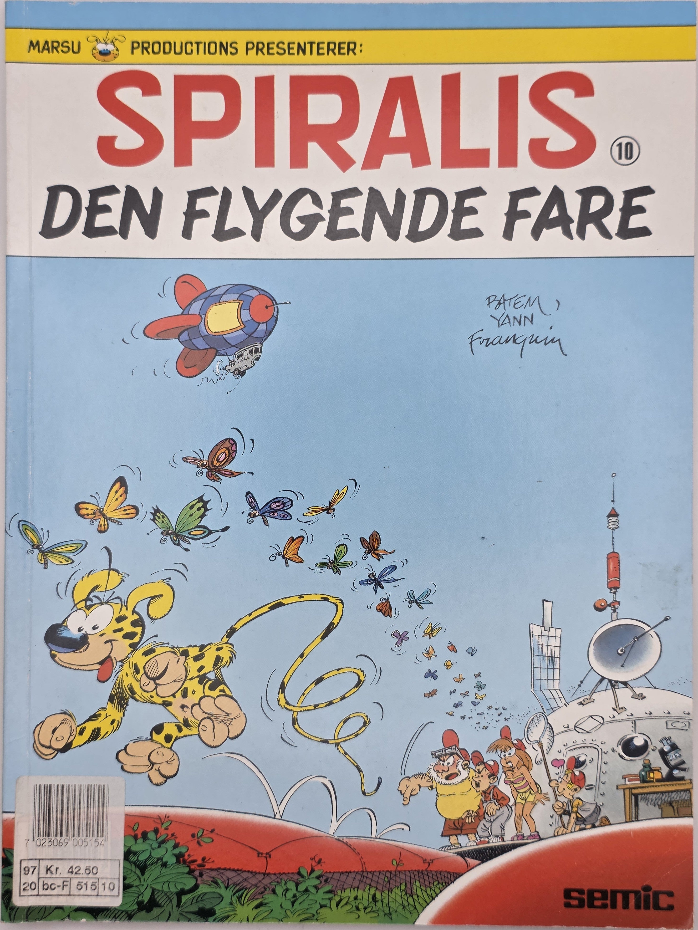 Spiralis 10: Den flygende fare. 1991. Tegneseriealbum.