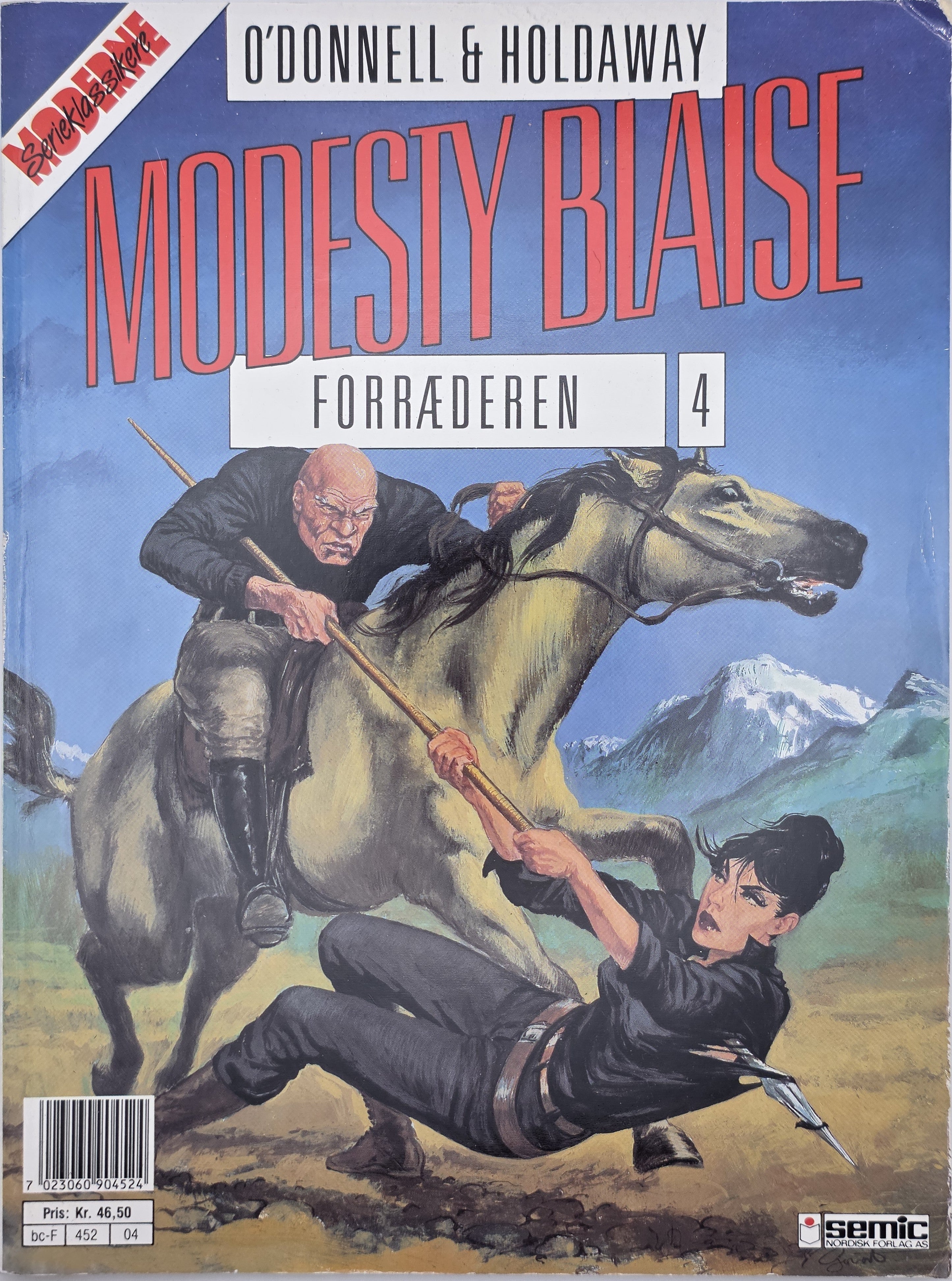 Modesty Blaise: Forræderen (1990). Tegneseriealbum.
