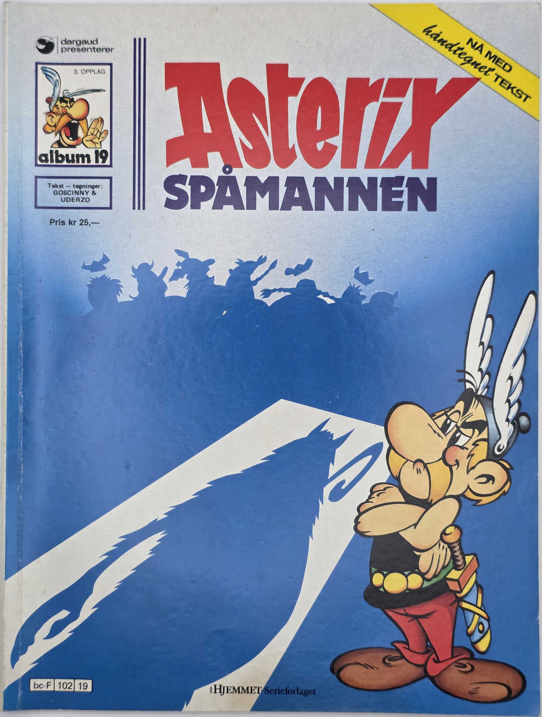 Asterix: Spåmannen (Album nr. 19). 1972/1980-tallet utgave. Tegneseriealbum.