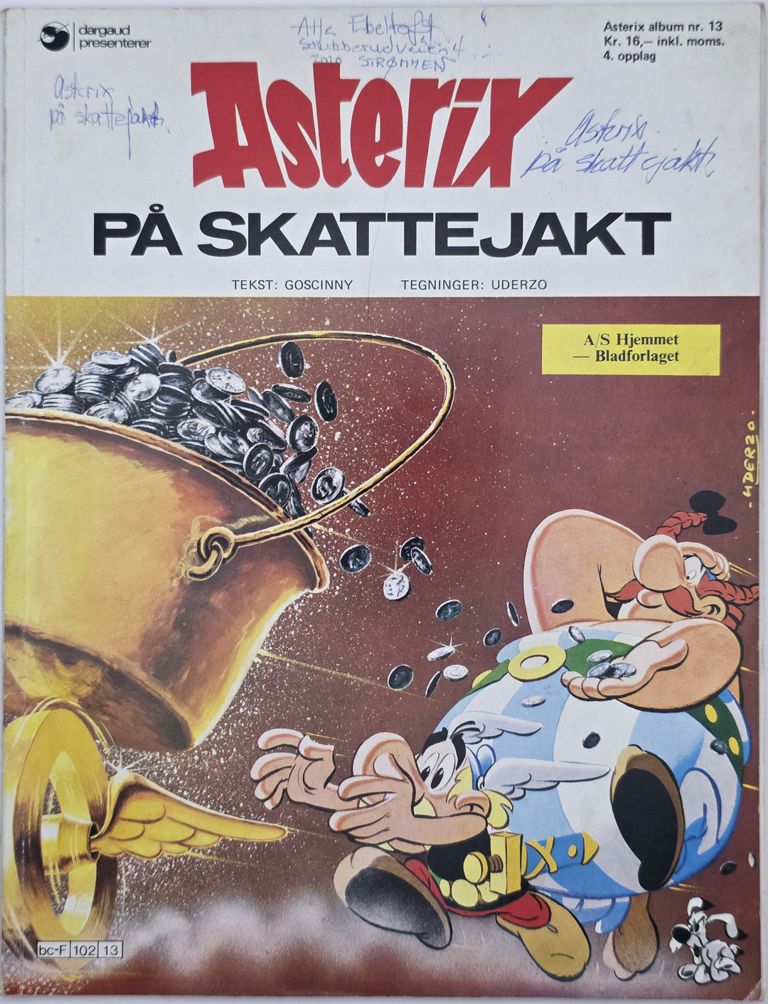 Asterix på skattejakt (1970). Tegneseriealbum.