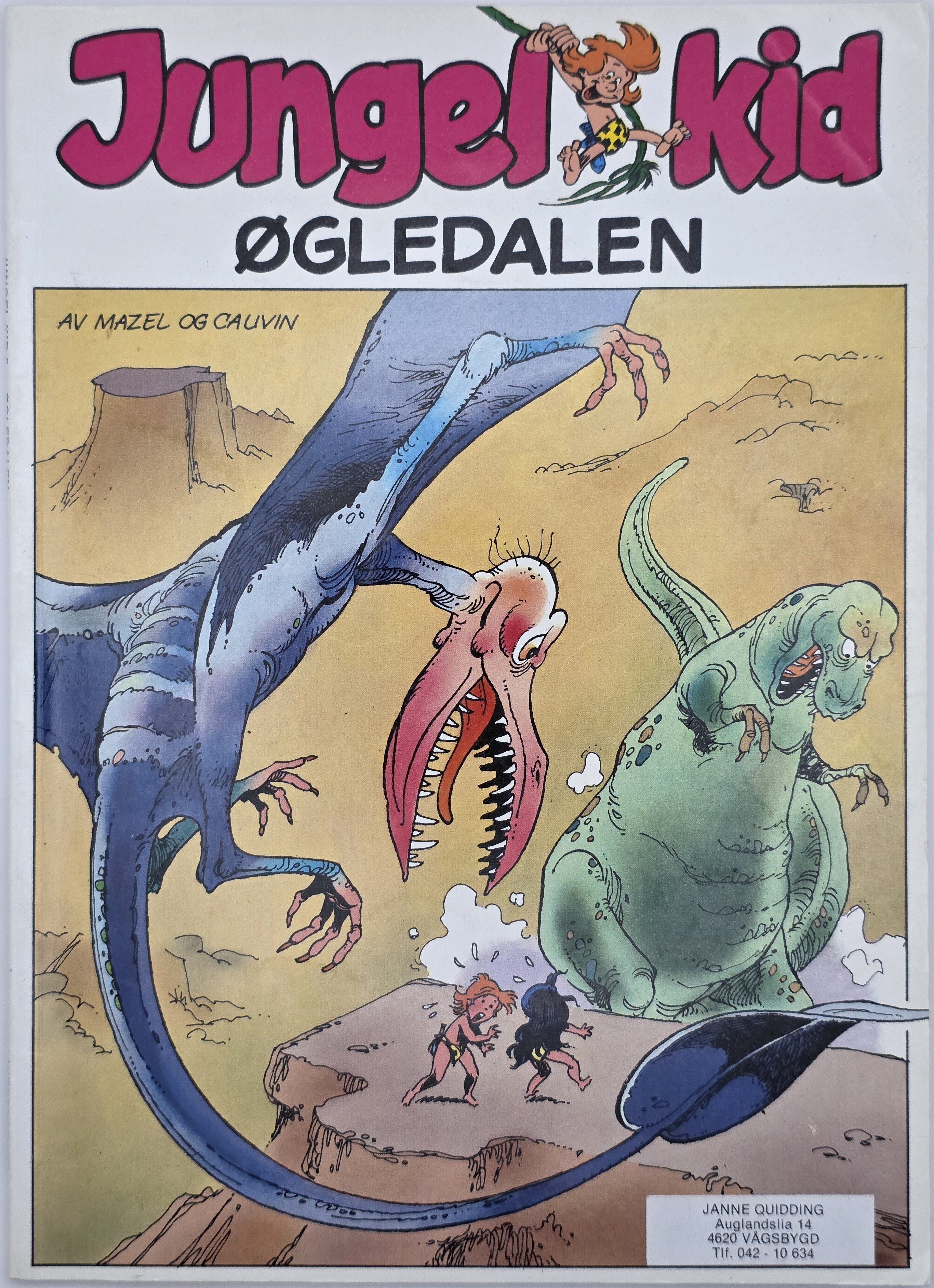 Jungel-kid: Øgledalen (1980). Tegneseriealbum.