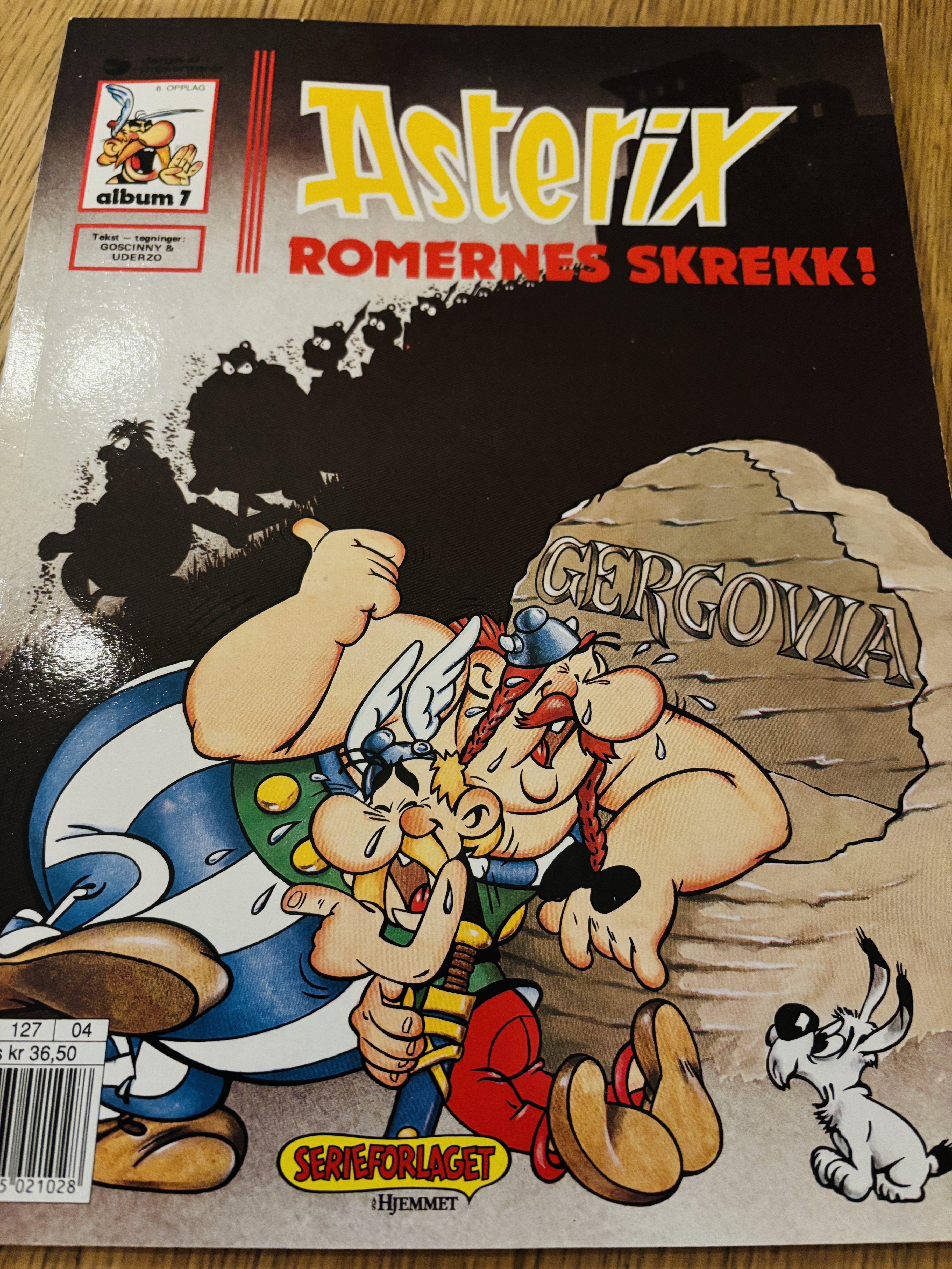 Asterix: Romernes skrekk! (Album 7). 1970-/80-tallet utgave. Tegneseriealbum.