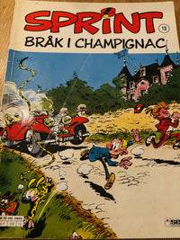 Sprint 13. Bråk i Champignac. 1974. Tegneseriealbum.