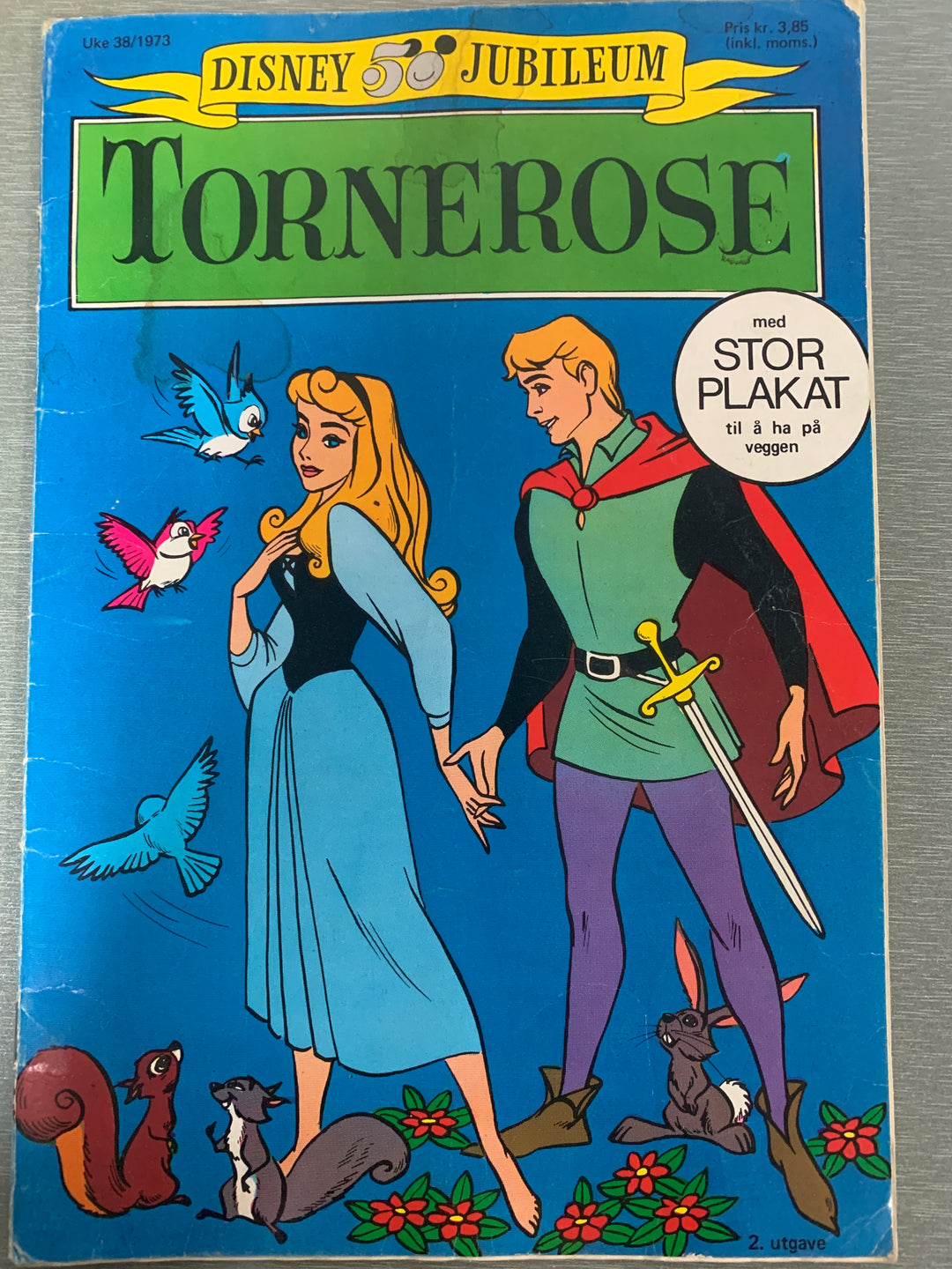 Disney 50 år Jubileum: Tornerose (1973). Tegneserieblad