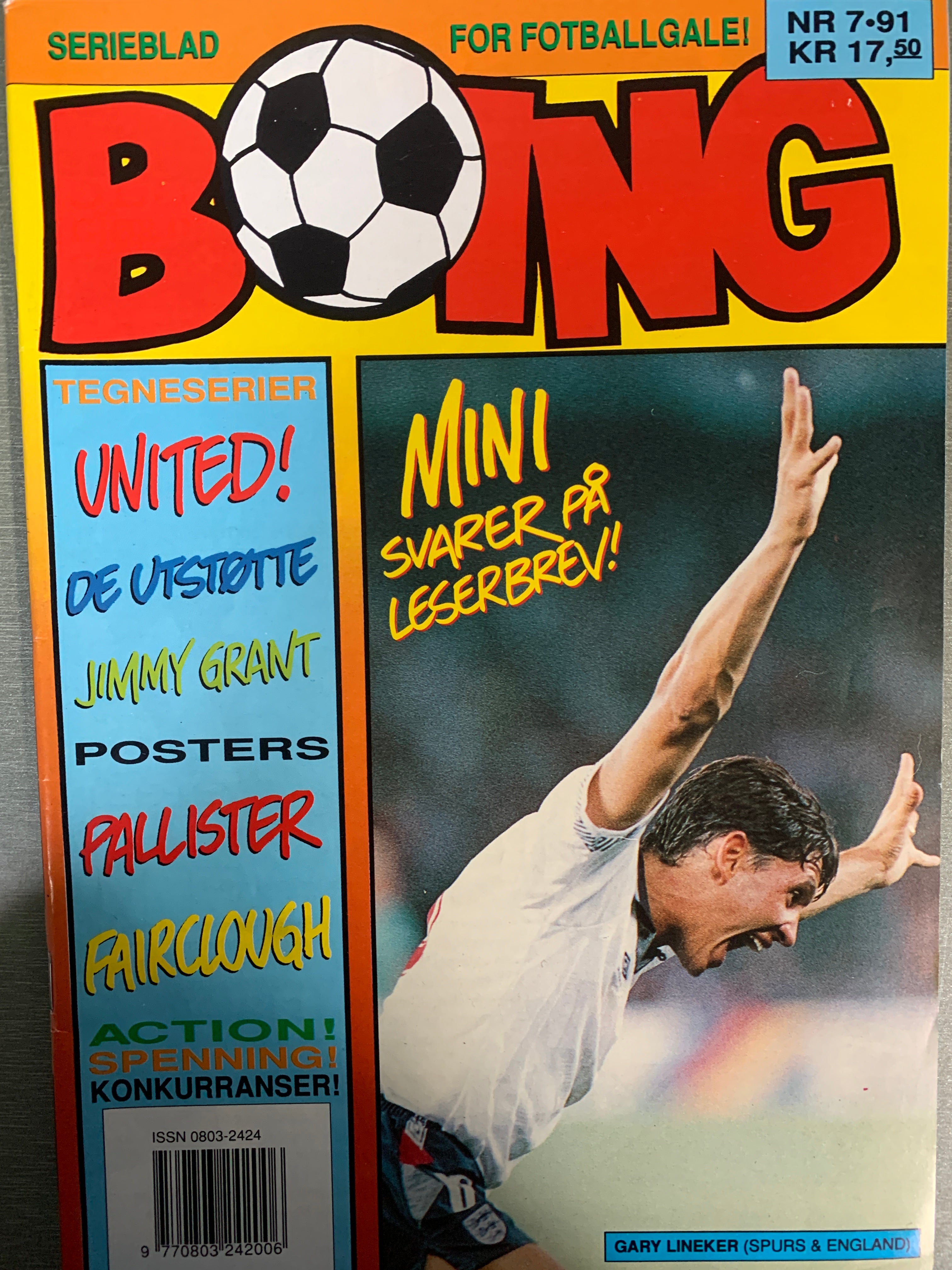 Boing. 1991/07. Tegneserieblad
