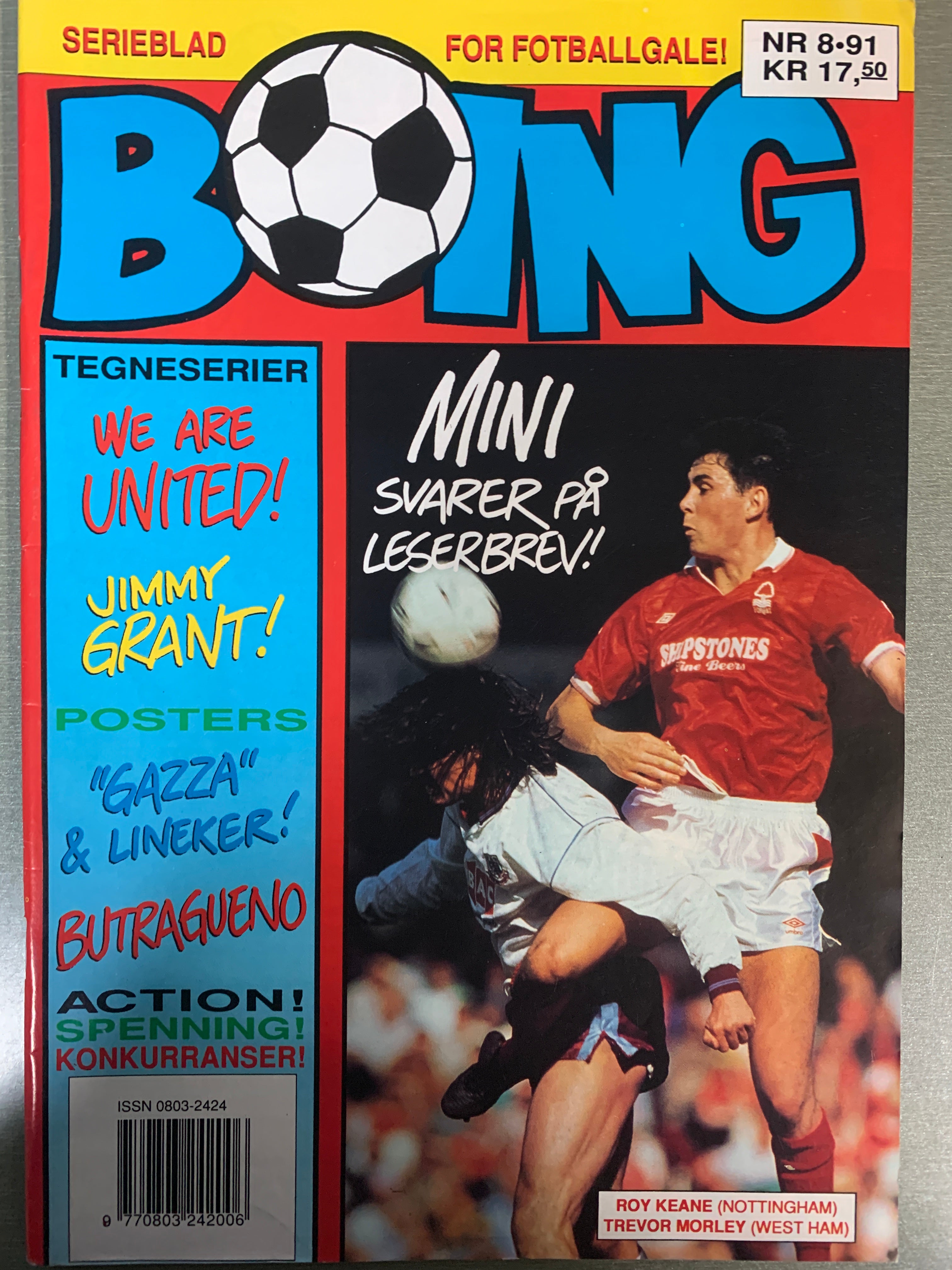 Boing. 1991/08. Tegneserieblad