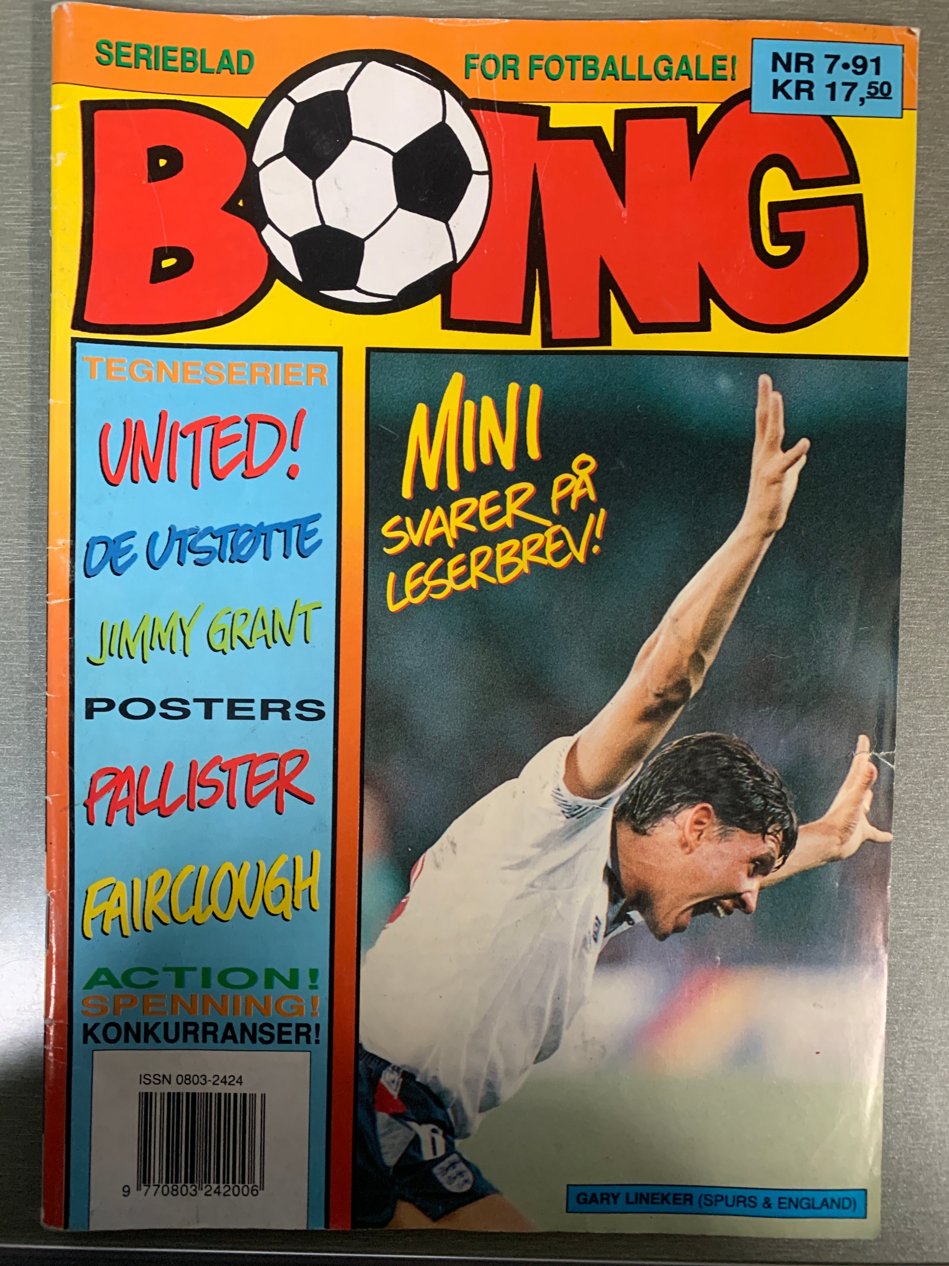 Boing. 1991/07. Tegneserieblad