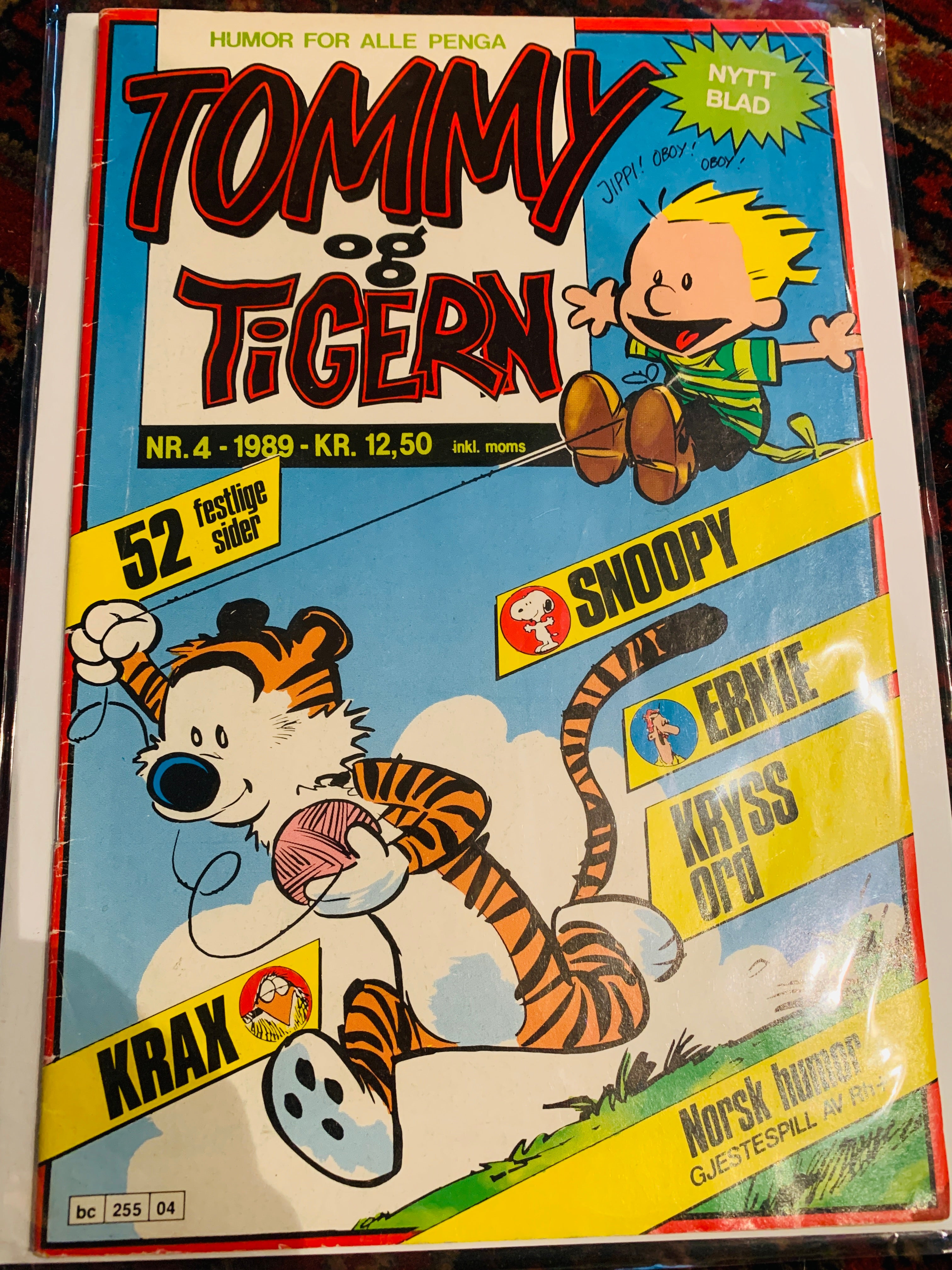 Tommy og Tigern. 1989/04. Tegneserieblad