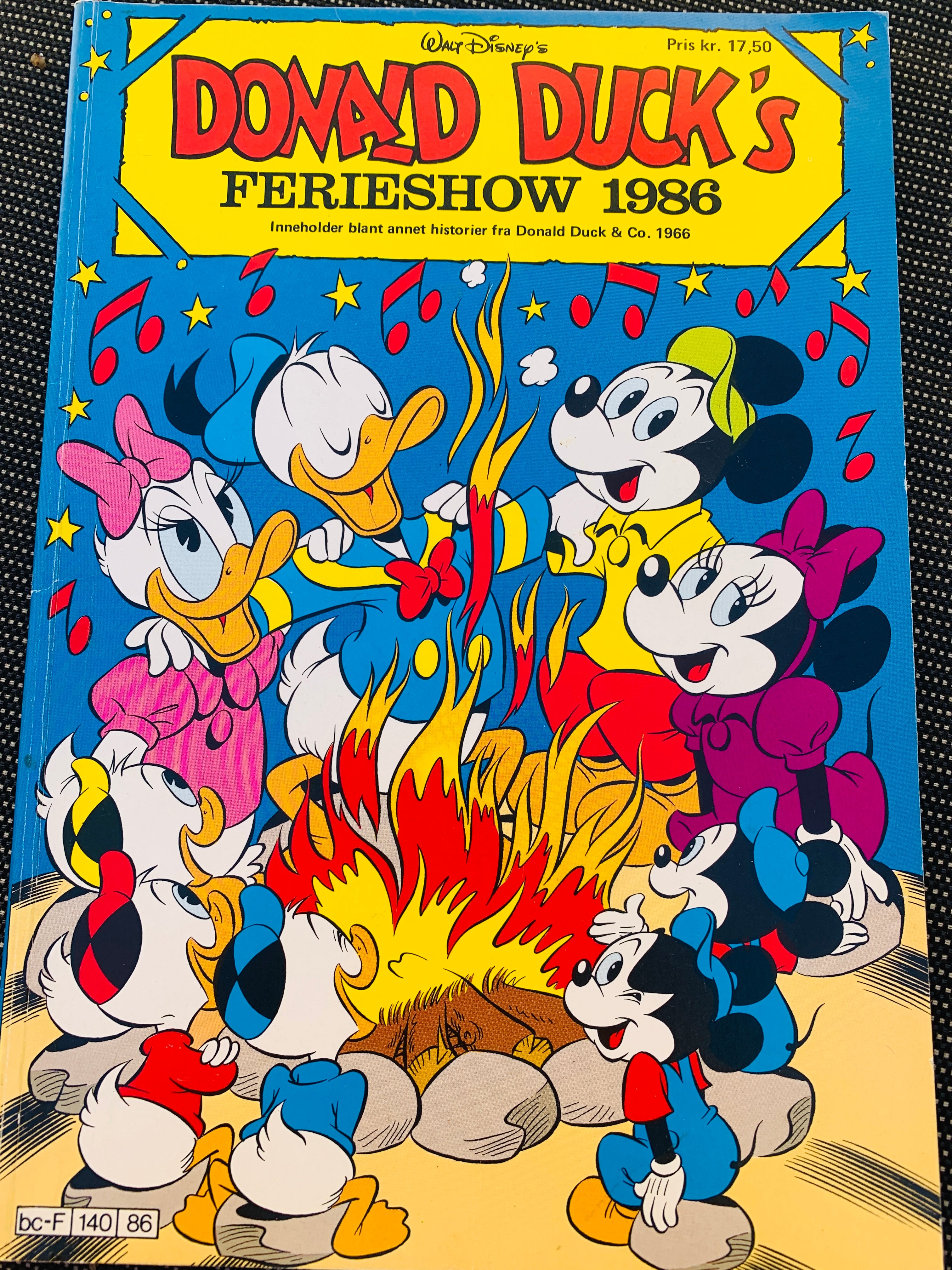 Donald Duck's Ferieshow 1986. Tegneserieblad