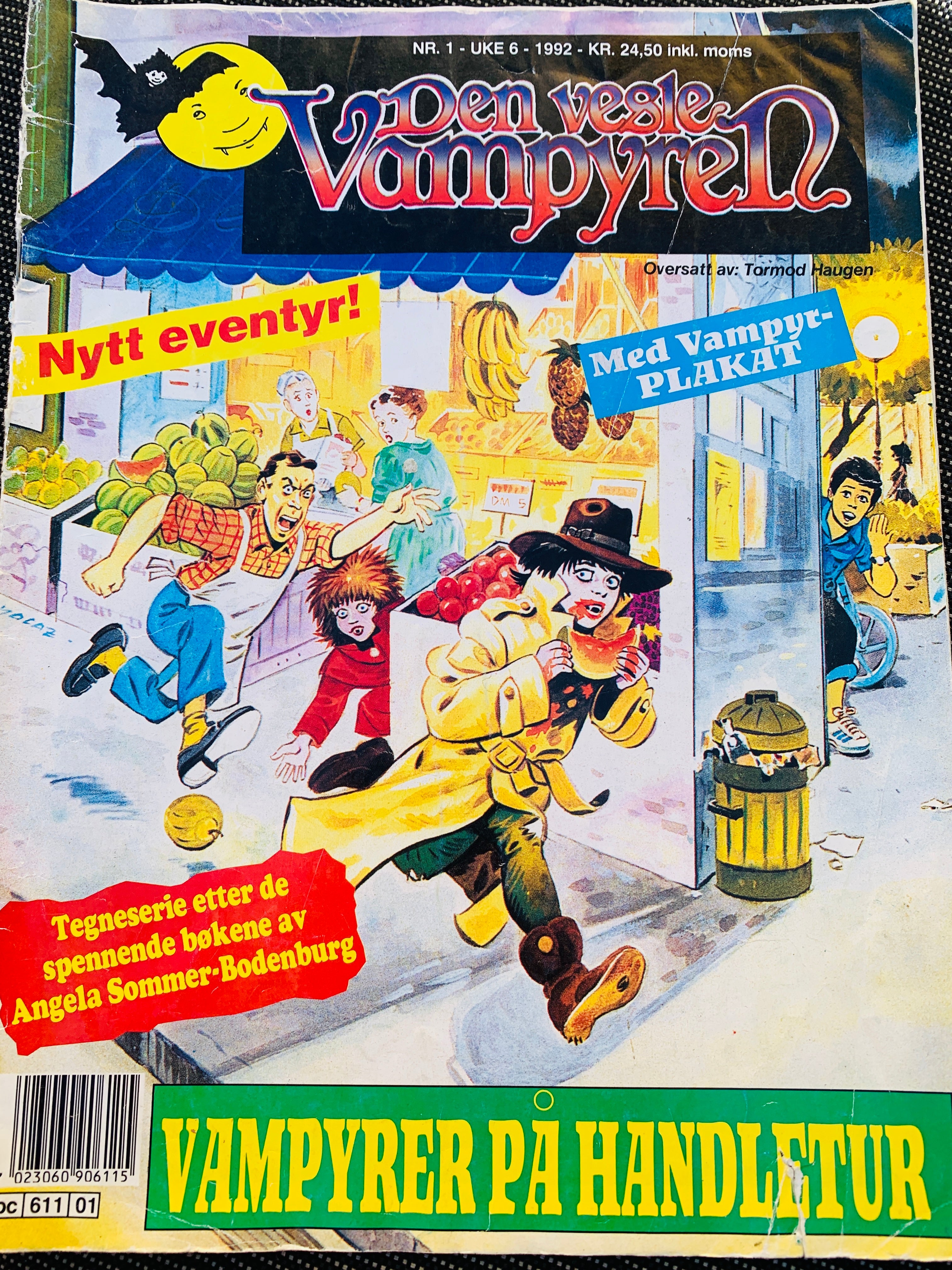 Den vesle Vampyren. 1992/06 (Nr. 1). Tegneserieblad