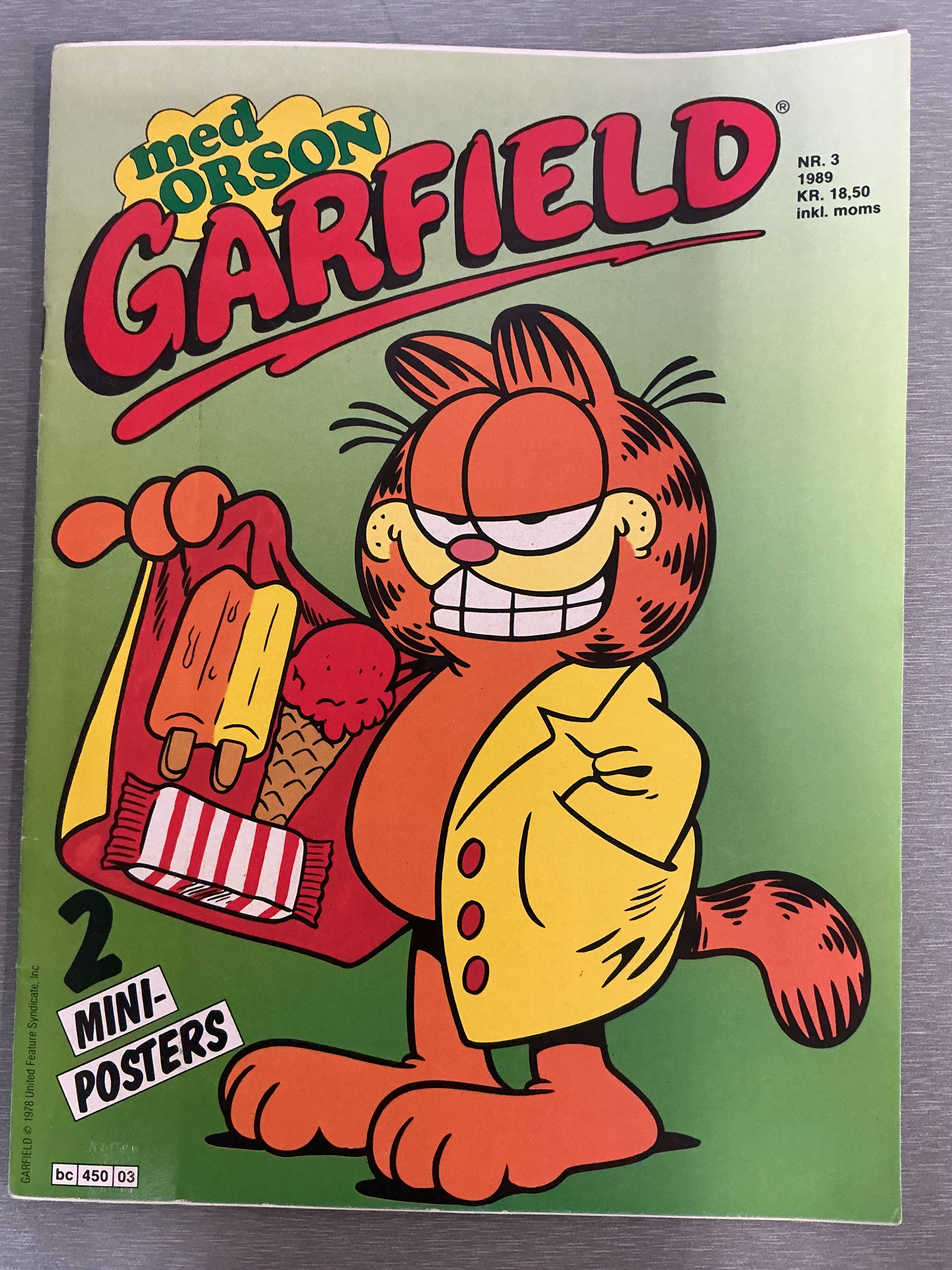 Garfield (med Orson). 1989/03. Tegneserieblad