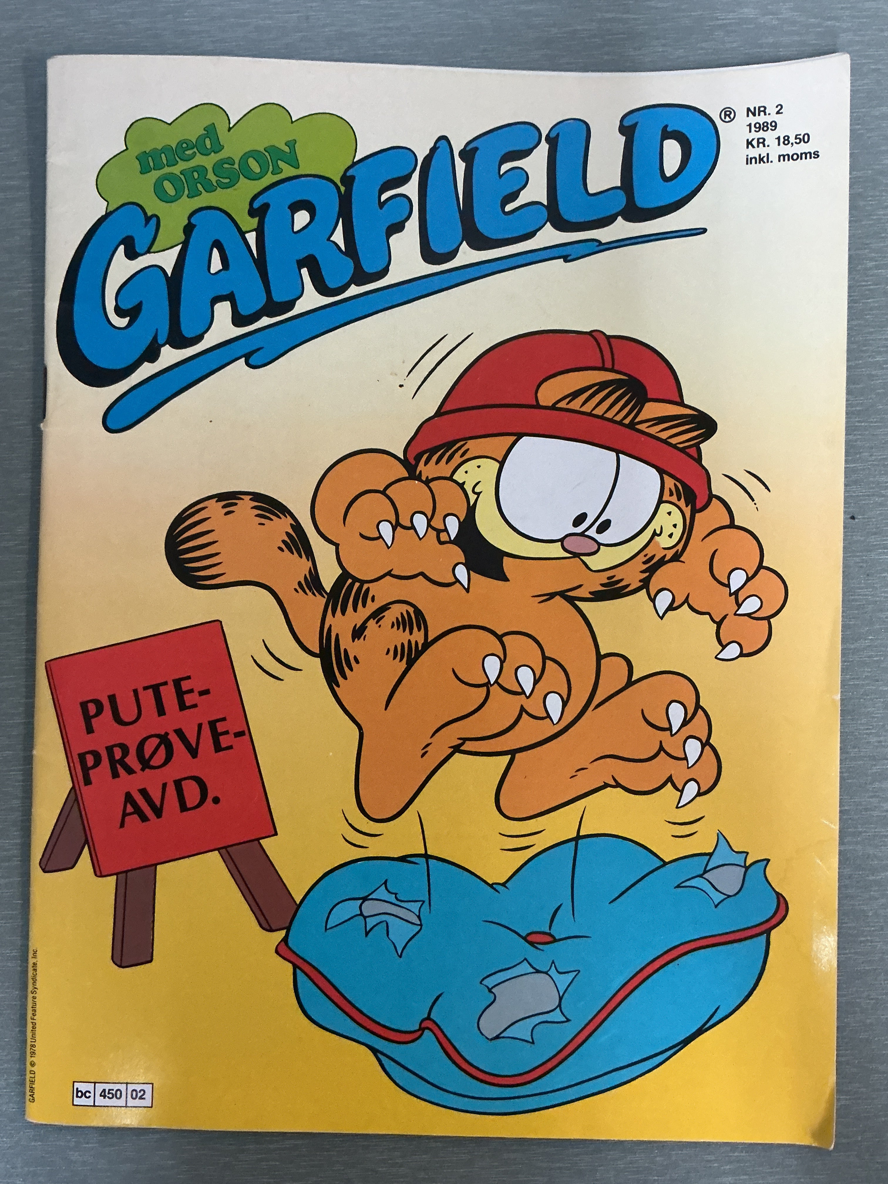 Garfield (med Orson). 1989/02. Tegneserieblad
