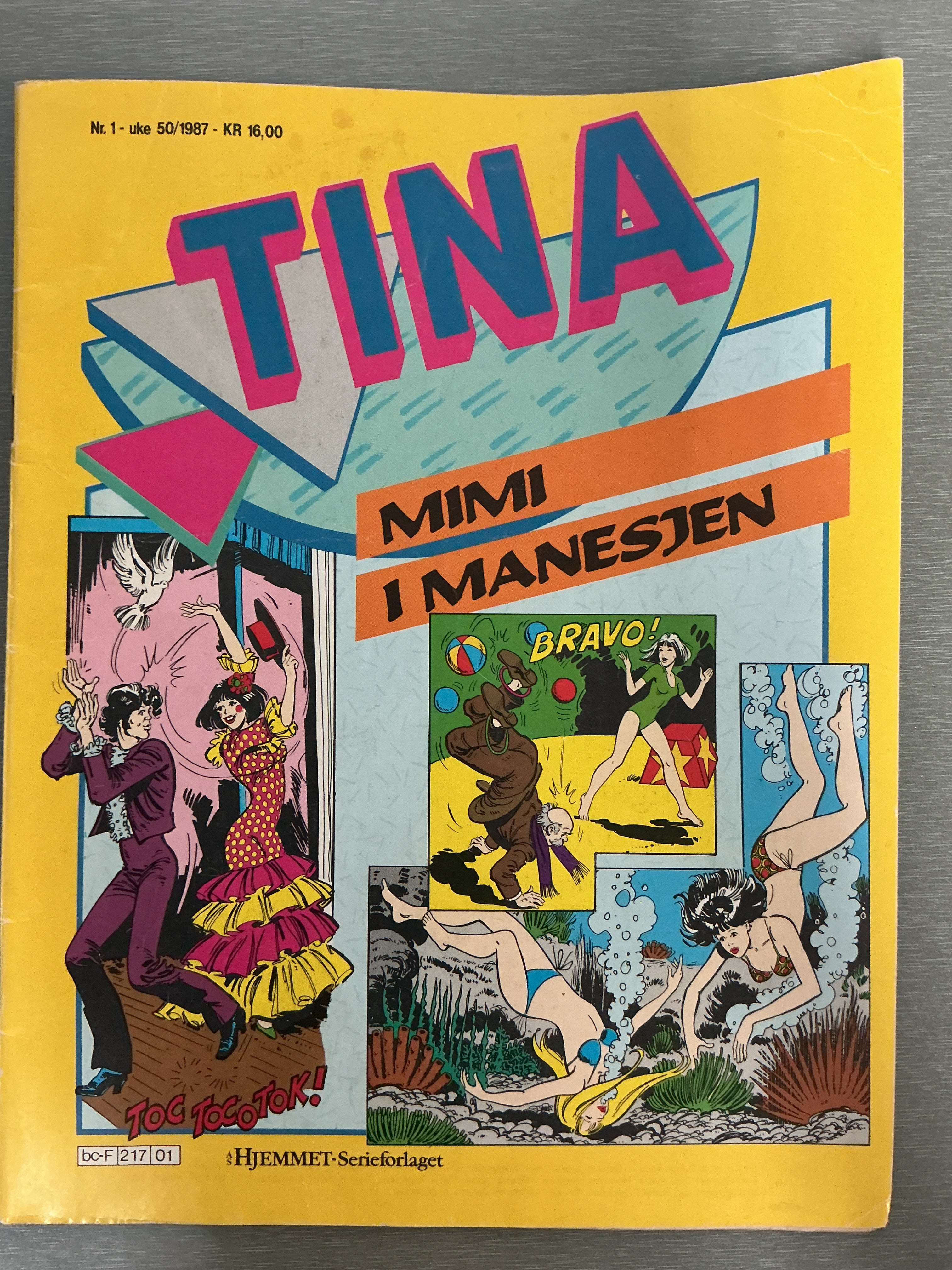 Tina. 1987/50 (Nr. 1). Tegneserieblad